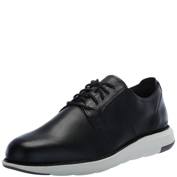 COLE HAAN MEN'S GRAND ATLANTIC OXFORDS BLACK/IVORY 13 WIDE